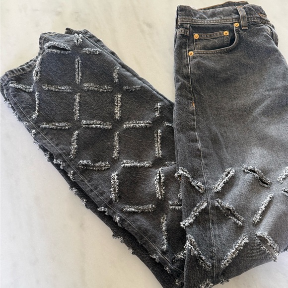 Versace Slashed Jeans Sz 27 grey/black - Picture 9 of 9